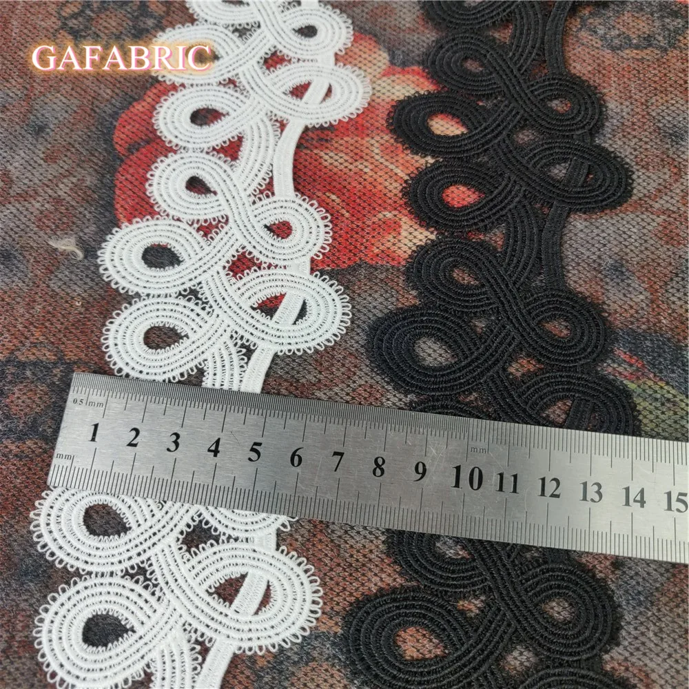 Высококачественные 7 см бриллиантовые кружева с вышивкой ручная подвеска сделай