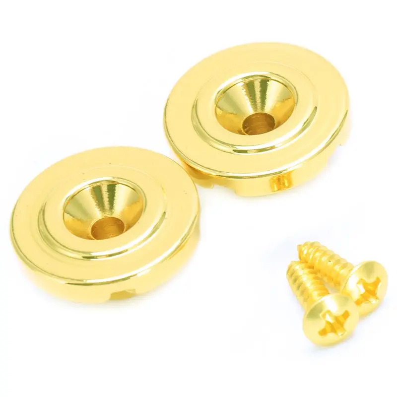 

2 Pcs Golden Electric Bass Guitar String Retainers Tree Gold