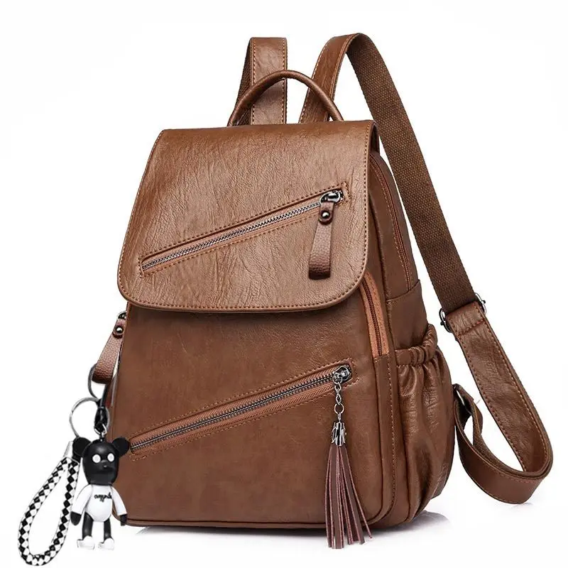 Vintage-Tassels-Backpack-New-Women-Retro-PU-Leather-Rucksack-Big-Capacity-School-Bag-For-Teenager-Girl