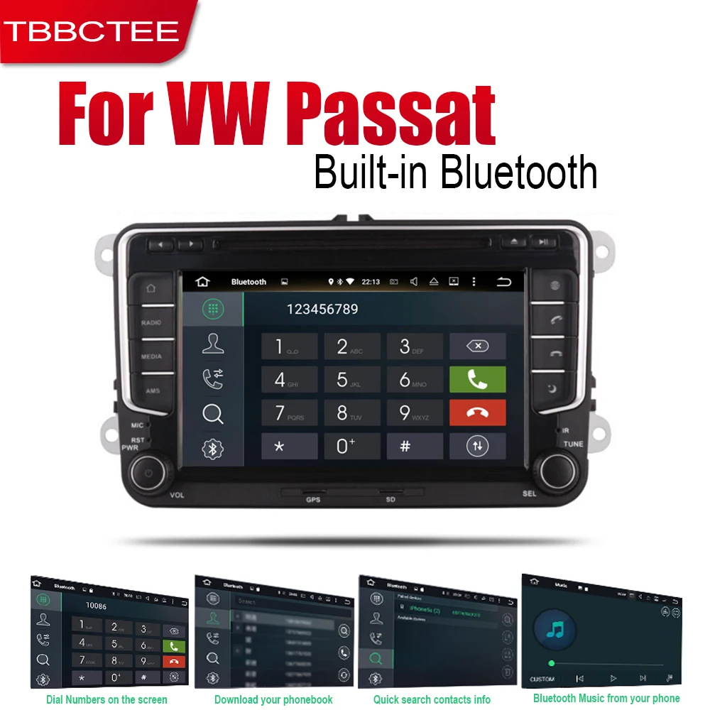 TBBCTEE dvd-плеер gps навигация для Volkswagen VW Passat Variant 2005 2006 2007 2008 2009 2010 автомобильный Android BT экран радио