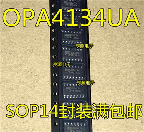 5cps OPA4134 OPA4134UA лапками углублением SOP-14
