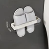 Wall Mounted Foldable Shoe Rack, Slippers Drain Storage Rack, Shoe Hanging Holder, Bathroom and Bedroom Organizer 4
