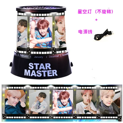 Kpop проектор лампа Bangtan для мальчиков звезда проектор лампа креативный мужской и женский подарок на день рождения красочный ночной светильник