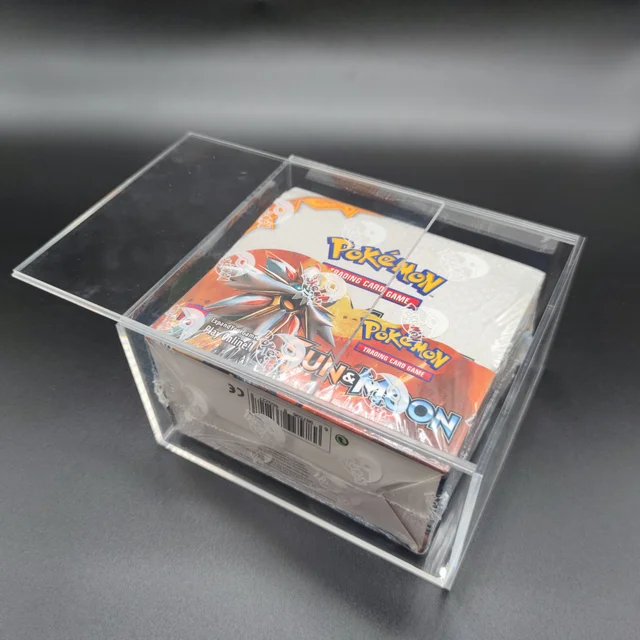 Vitrine de Jeu de Cartes Pokémon en Acrylique, Édition Sir, Elite Trainer,  Boîte de Protection, Vitrine