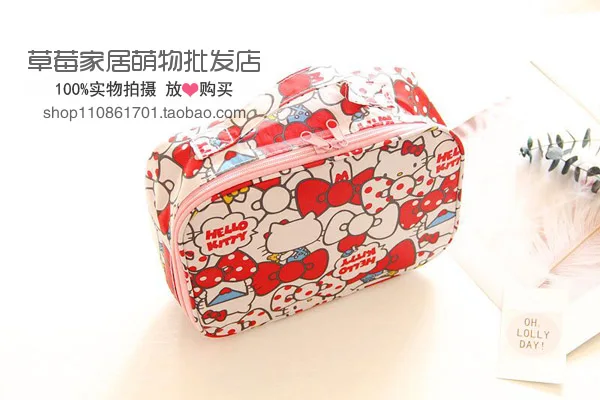 Мультфильм Япония hello kitty My Melody Cinnamoroll pompomparin дорожные косметички для хранения мешочки для мытья девочек макияж сумки