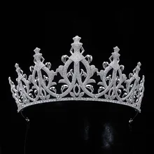 Стиль аксессуары для волос Европа и Америка Крутой Танцор микро проложить медь Циркон Корона невесты Свадьба Головной убор