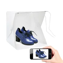 

Mini Foldable Button Portable Photo Studio 6 Color Light Box 2 LED Panels Backdrops Photo Shooting Photography lightbox 30x30x30