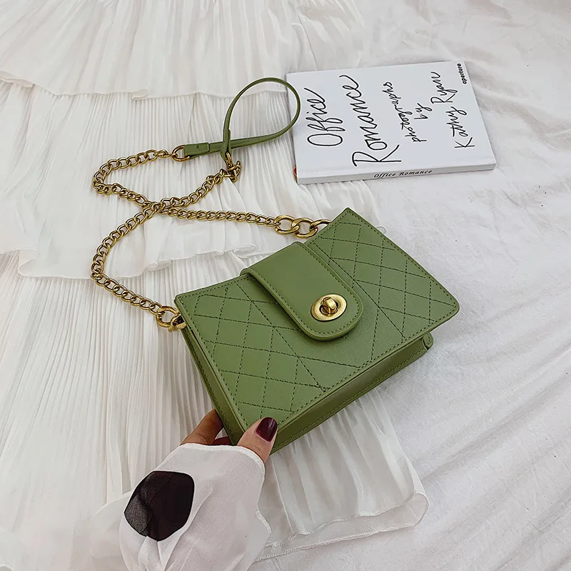 

Rhombus Chain Summer Bag Women's Korean-style Fashion Small Square Bag 2019 New Style Casual Simple Crossbody Bag