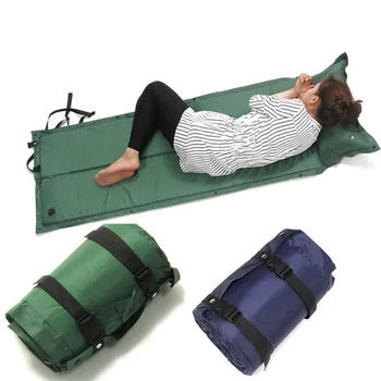 

Sleeping Bed Camping Roll Mat Self Inflating Inflatable Pillow Air Mattress Bag Camping Pad Picnic Beach Mat Sand Mat