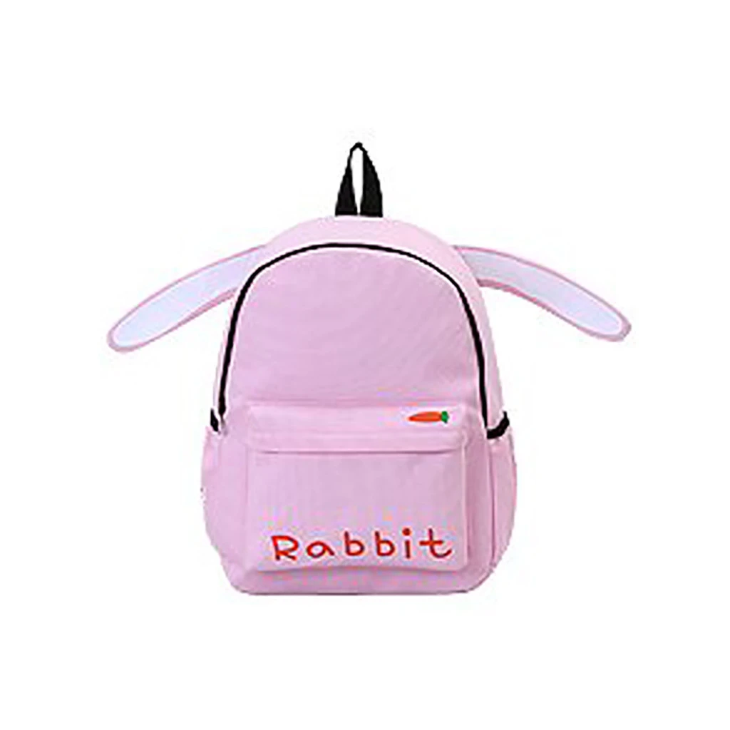 Женский рюкзак Harajuku с милыми 3D длинными ушками, двойная сумка на плечо, мини-рюкзаки для девочек, дорожная сумка на плечо, 827 - Цвет: PK