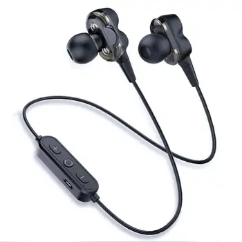 

Dual Driver Wireless Bluetooth Earphones Stereo Bass Portable Sports Running In-ear Headset High-quality Sound Music Headset