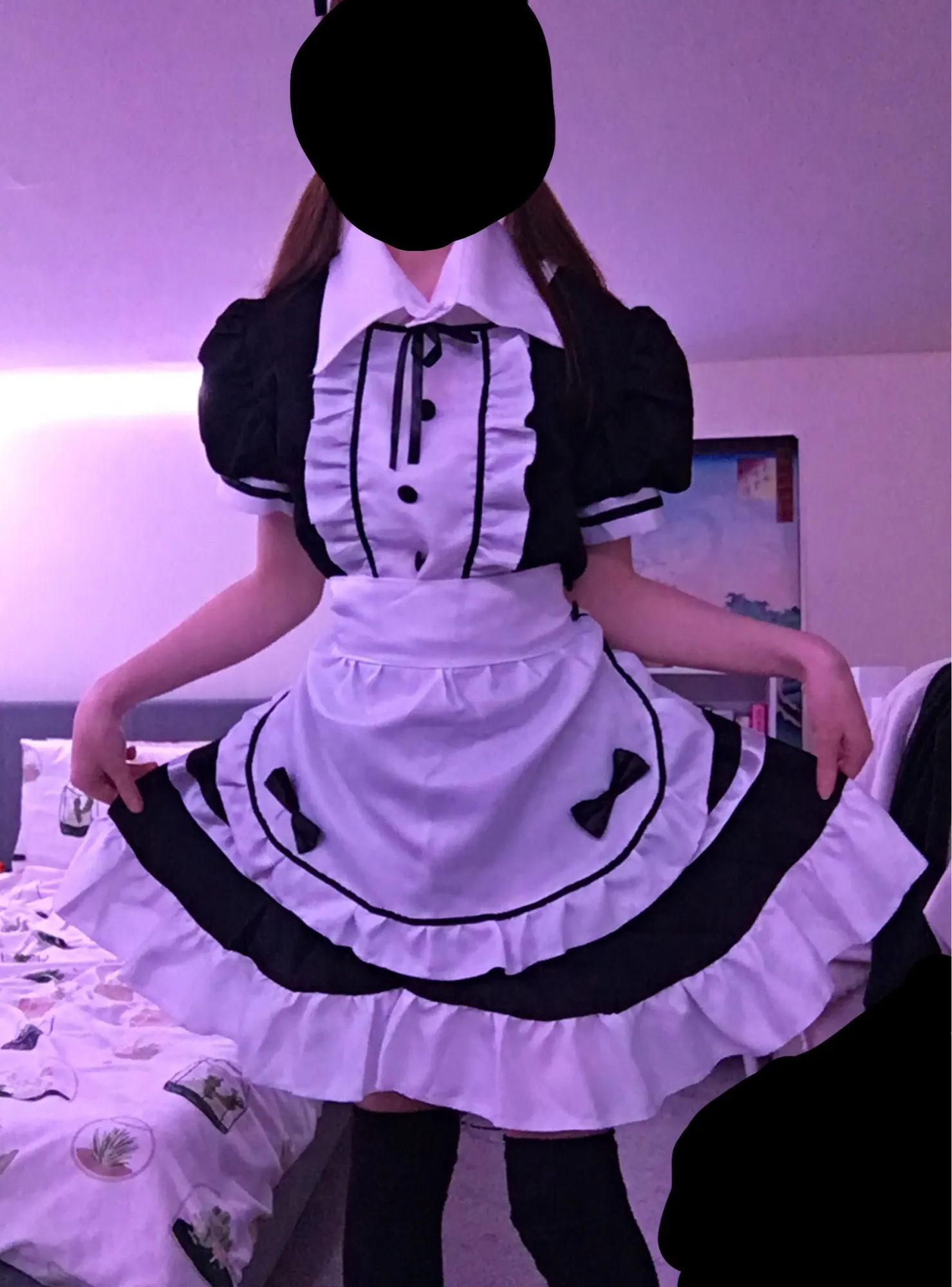 Cosplay&ware Black Cute Lolita Maid Costumes French Dress Girls Woman Amine Cosplay Costume Waitress Party Stage -Zentai shop online Hf35e83936f1b4b55b6ca8f1c1ebdcf89V.jpg