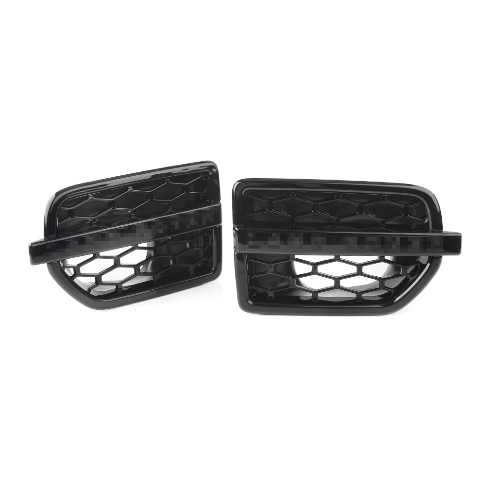 2Pcs Gloss Black ABS Car Air Intake Fender Vents Side Grille For Land Rover Discovery 4 LR4 2010 2011 2012 2013 2014 2015