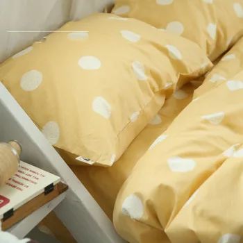 

230cm Width Cotton Bed Sheet Fabric Yellow Quiliting Cloth For DIY Sewing Material