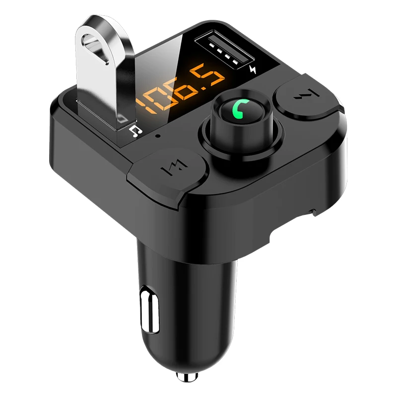 Двойное USB Автомобильное зарядное устройство громкой связи комплект беспроводной связи Bluetooth для автомобиля fm-передатчик Bluetooth Автомобильный mp3 плеер TF карта музыкальный аудио приемник