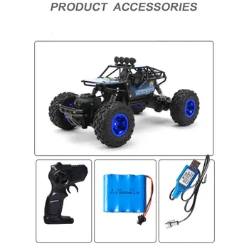 

2019 New 2.4G Large Remote Control Car Drift Off-Road Vehicle Four-Wheel Drive Climbing High-Speed Racing Boy Charging Toy Car