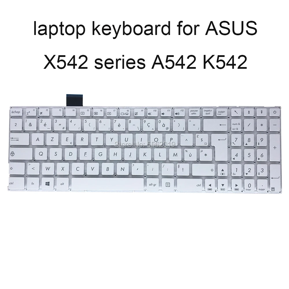 FR AZERTY  Ʈ Ű,  ü Ű, ASUS X542 X542UQ X542UR X542UA X542BP X542UN, 0KNB0-610XFR00, ǰ