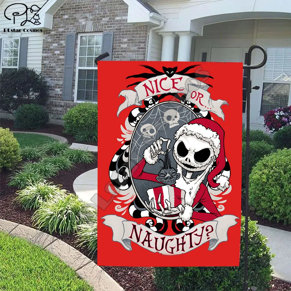 Bandera De Halloween Jack-O-Lanterns A Cuadros – 28x40 Pulgadas – Briarwood Lane