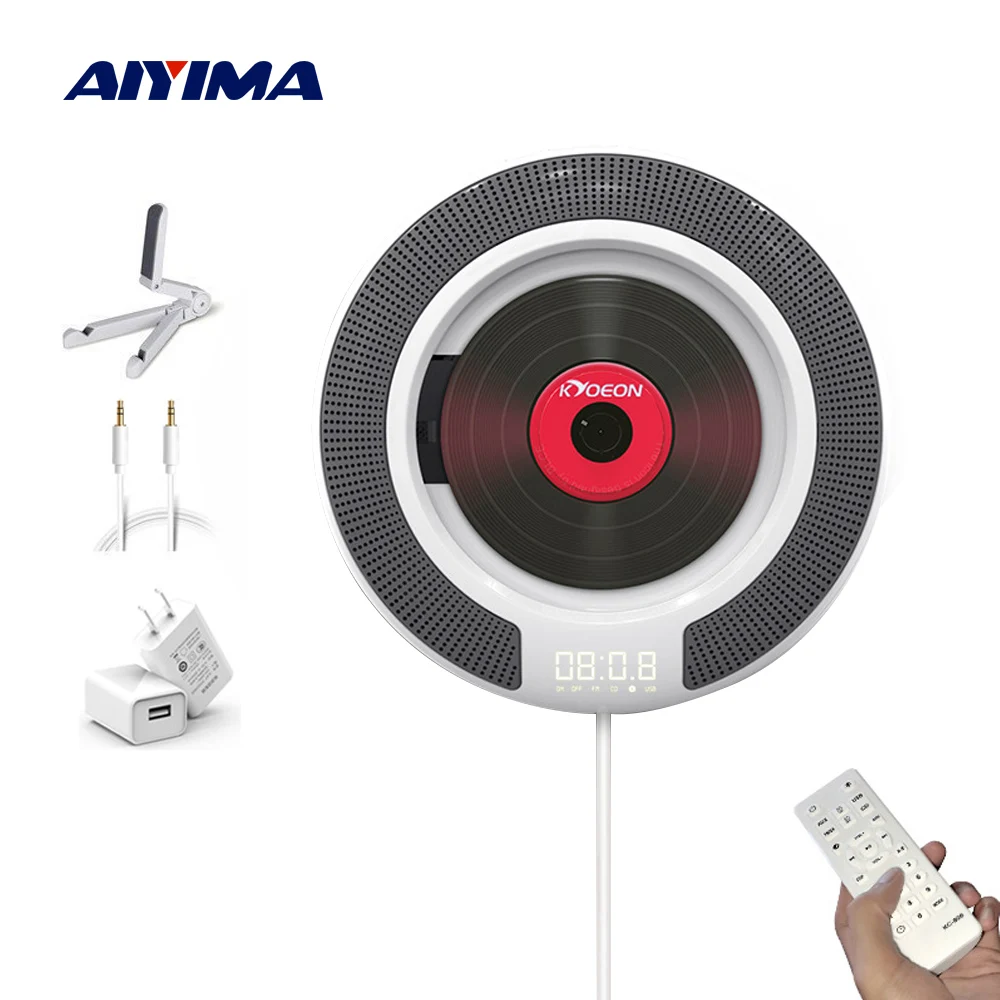 AIYIMA настенный CD-плеер Bluetooth Динамик пренатальная домашний аудио магнитофон с