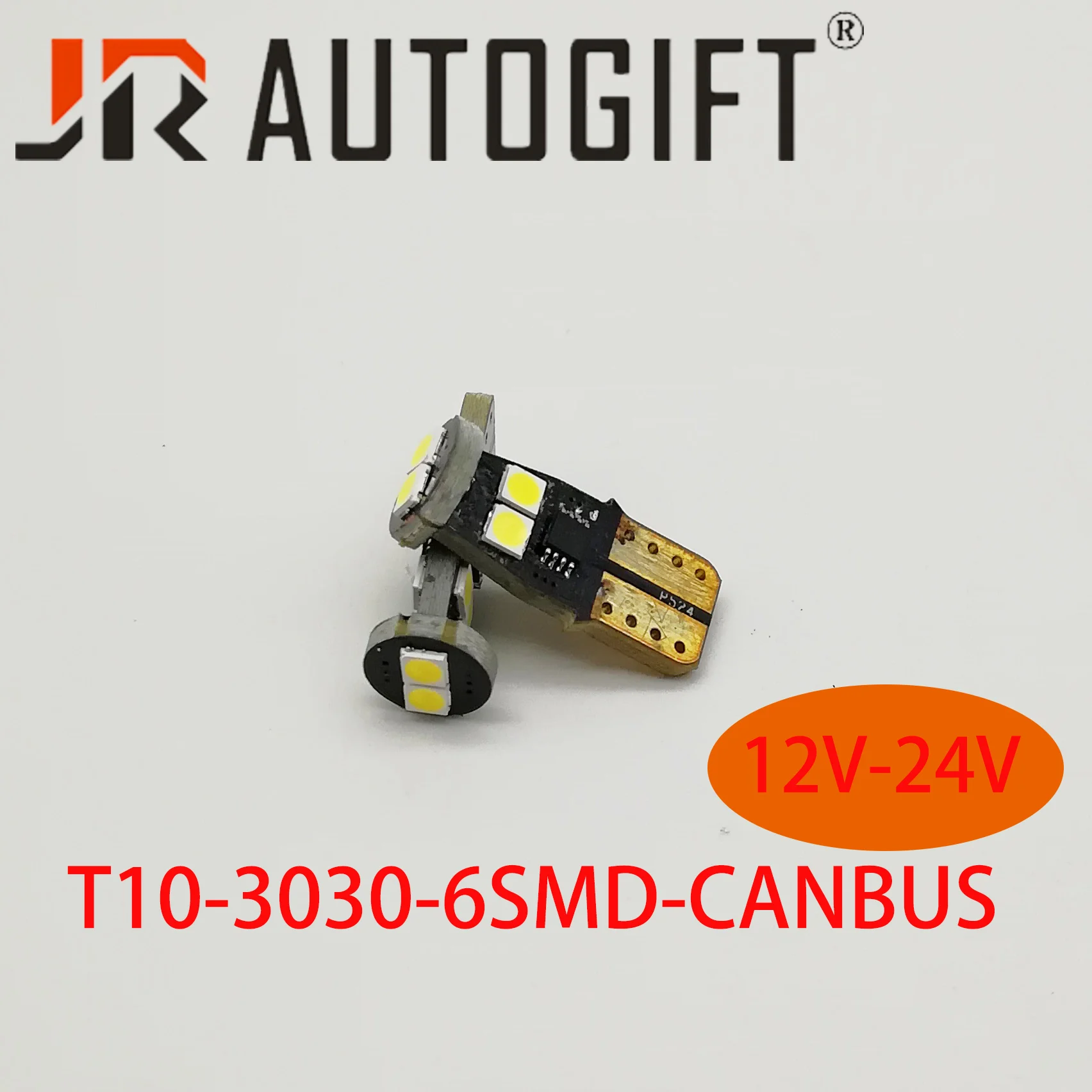 100 шт./лот авто светодиодный T10 6smd 5050 светодиодный w5w светодиодный T10 canbus IC драйвера 12 V-24 V Автомобильный светильник светодиодный лампы индикатора светильник парковки