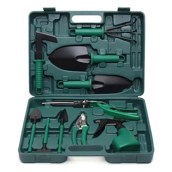 

10pcs Mini Garden Tools Set Miniature Planting Gardening Tool Set Succulent Transplanting Tools Kit With Box