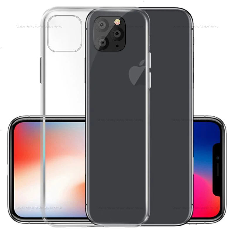 

Clear Silicone Case for iPhone 11 2019 Ultra Thin Soft TPU Case For iphone 11 Pro Max Slim Cover for iPhone XR X XS Max Xs Coque