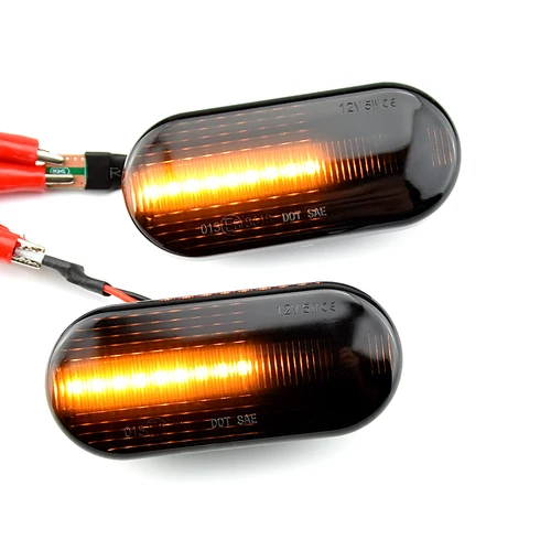 스모크 다이나믹 플로우 LED 사이드 마커 방향 지시등, VW 트랜스포터 T5 폴로 골프 3 4 파사트 B5 샤란 루포 보라 멀티밴용 3