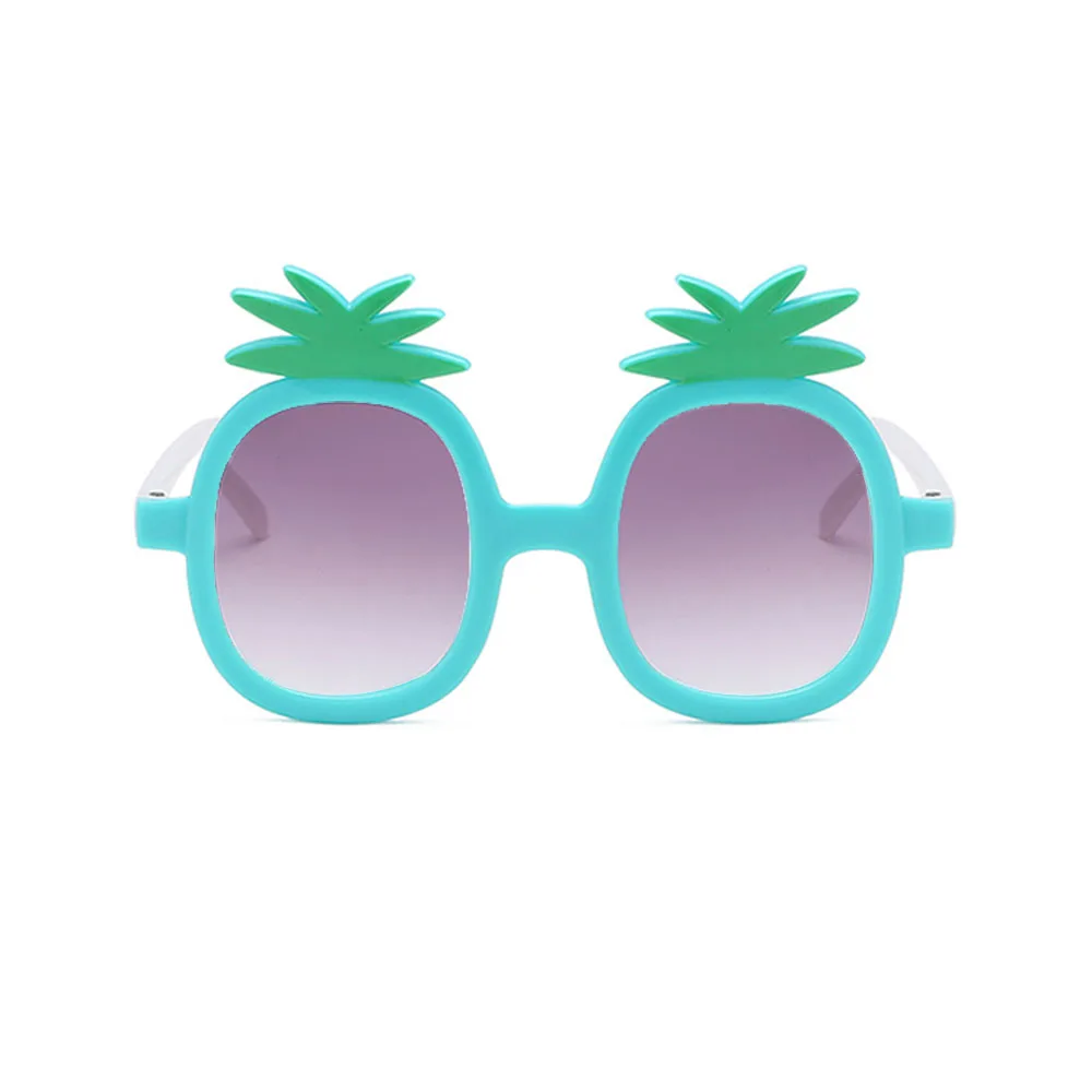 Green Sunglasses Ананасовые очки, детские солнцезащитные очки, милые детские солнцезащитные очки, UV 400, поляризационные, безопасный подарок, Прямая поставка - Цвет линз: Green Sunglasses