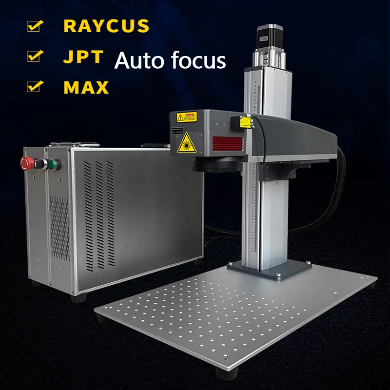 20W 30W 50W Auto Focus Fiber Engrave Laser Machine Marking Cutting Steel Gold Silver Raycus JPT Source BJJCZ Control Card |