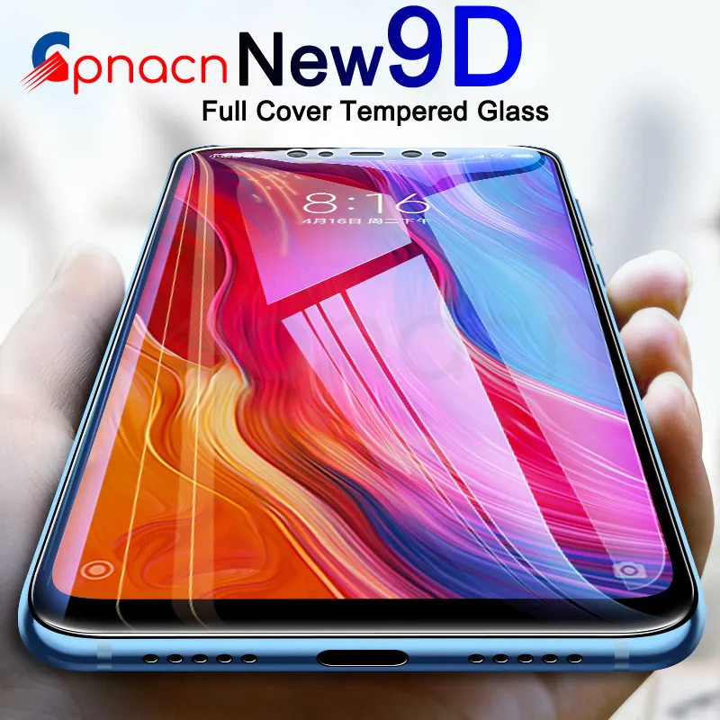 

9D Full Cover Tempered Glass For Xiaomi Mi 9 CC9 CC9E Mi 8 SE A1 A2 A3 Lite Screen Protector Mi Pocophone F1 Protective Film