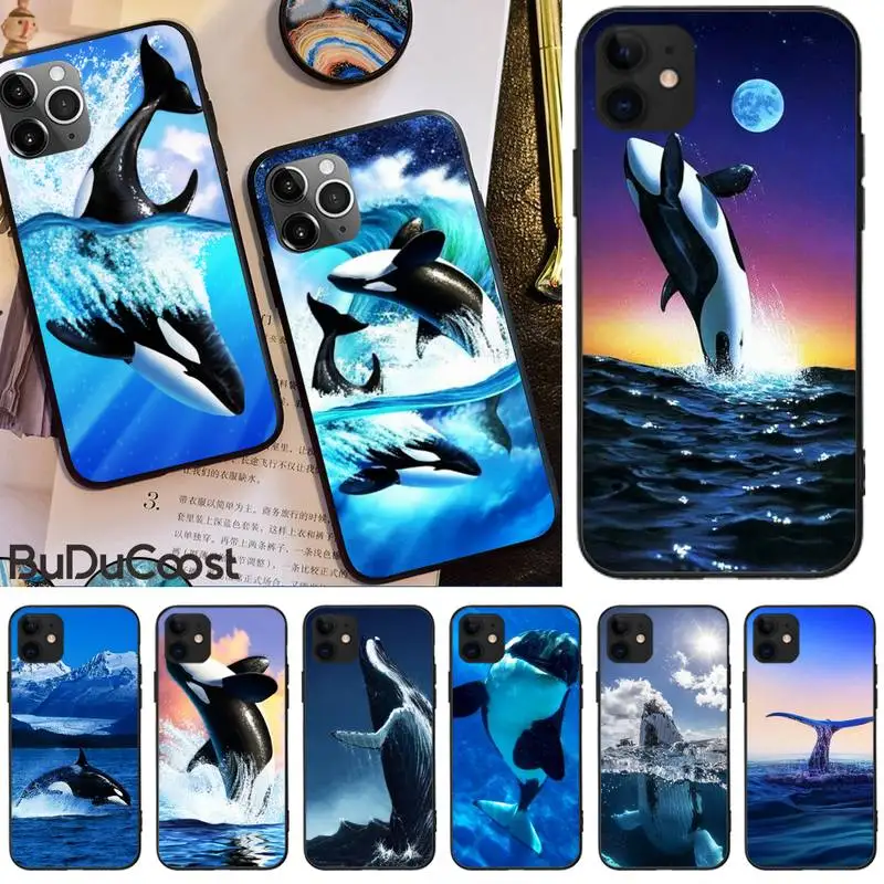 Per Iphone Ocean Whale Blue Wave Sea Phone Case Per Iphone 12 Pro Max 11 Pro Xs Max 8 7 6 6S Plus X 5S Se 2020 Xr Case