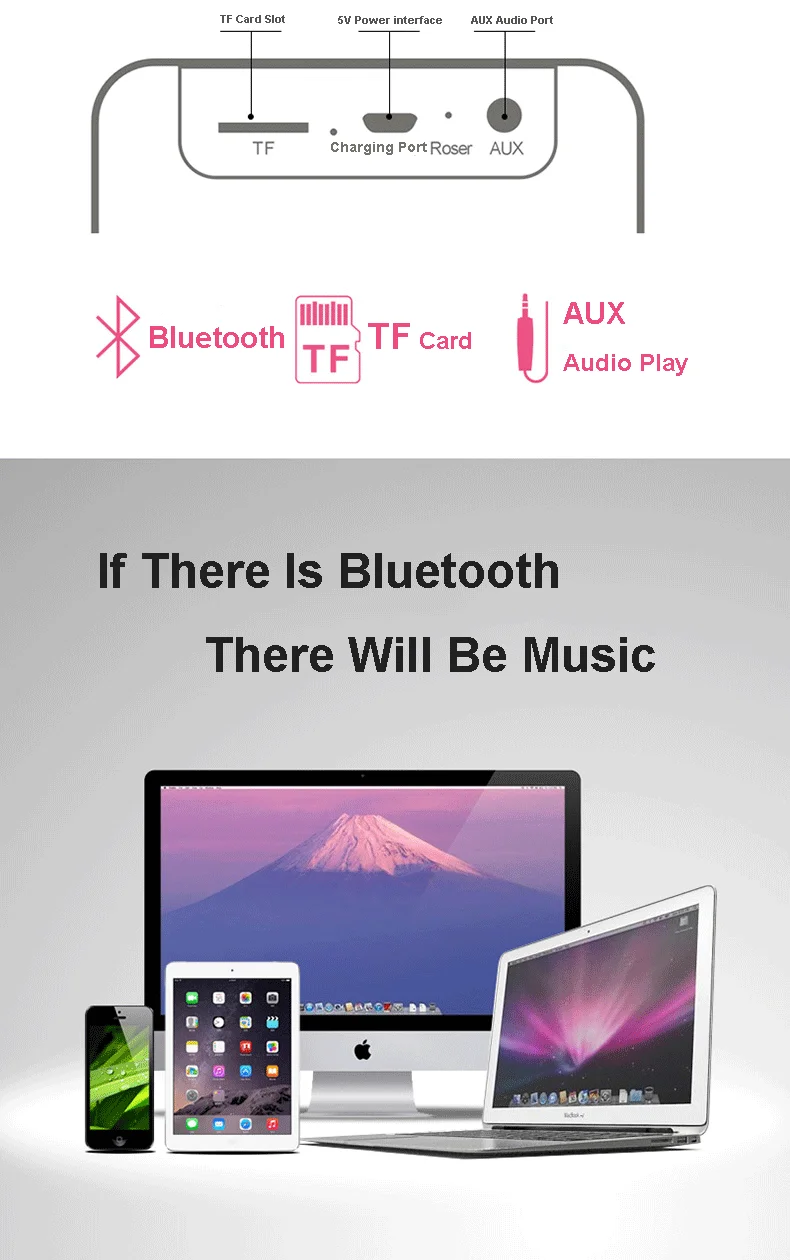 Портативный Bluetooth динамик мини-динамик с fm-радио водонепроницаемый сабвуфер беспроводной Loundpeakers и держатель телефона 6 цветов