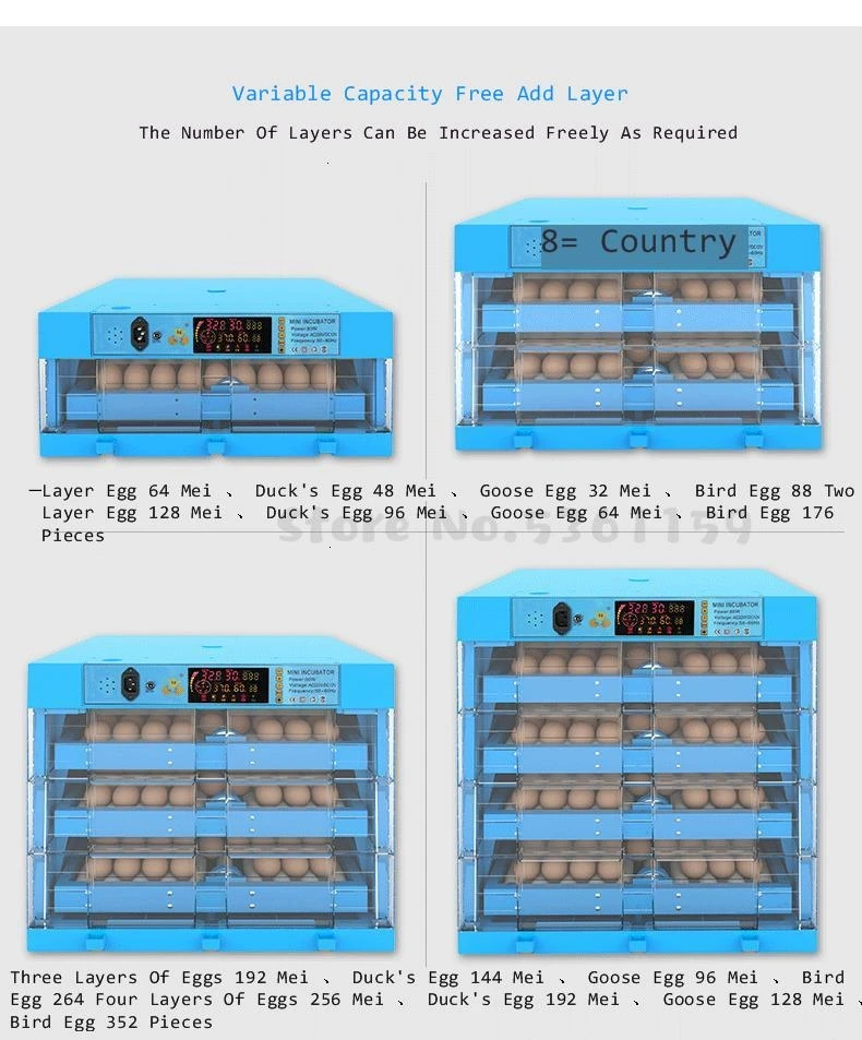 Автоматический интеллектуальный инкубатор для яиц инкубатор для курицы инкубатор для утиных, гусиных, птичьих инкубационных коробок мини-инкубатор Couveuse
