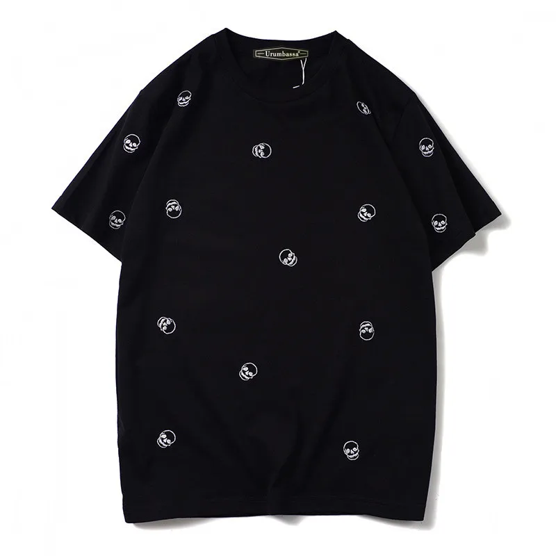 

Летние мужские/женские хлопковые футболки высокого качества, шикарные женские повседневные футболки с вышивкой B779