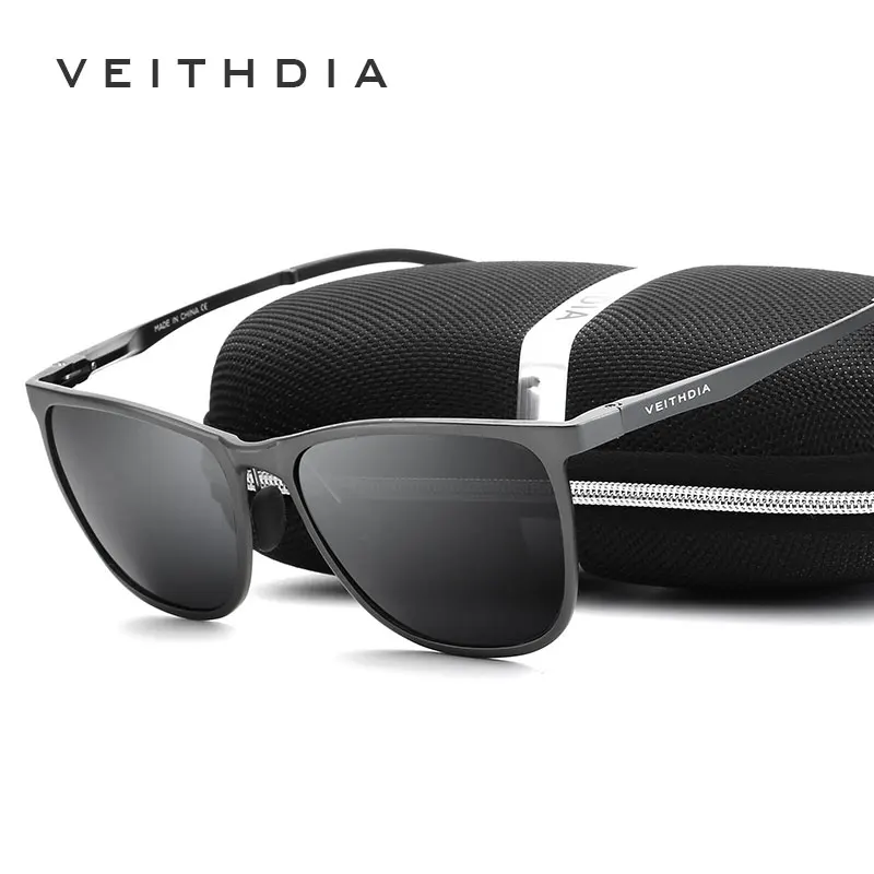 VEITHDIA Retro Aluminum Magnesium Brand Men's Sunglasses Polarized Lens  Vintage Eyewear Accessories Sun Glasses For Male 6623