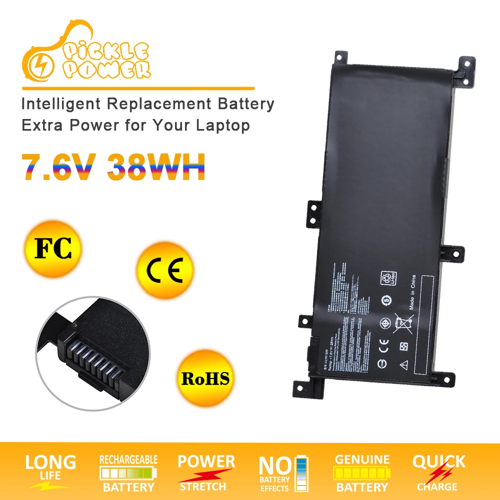 Новый C21N1509 Аккумулятор для ноутбука Asus Notebook X556UA X556UB X556UF X556UJ X556UQ X556UR X556UV A556U FL5900U