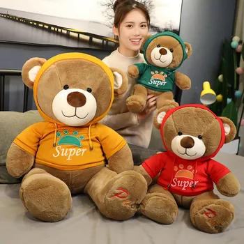 

40/60/85cm Lovely Sweater Teddy Bear Plush Toys for Girls Kids Stuffed Soft Cartoon Animal Bear Doll Girl Children Birthday Gift