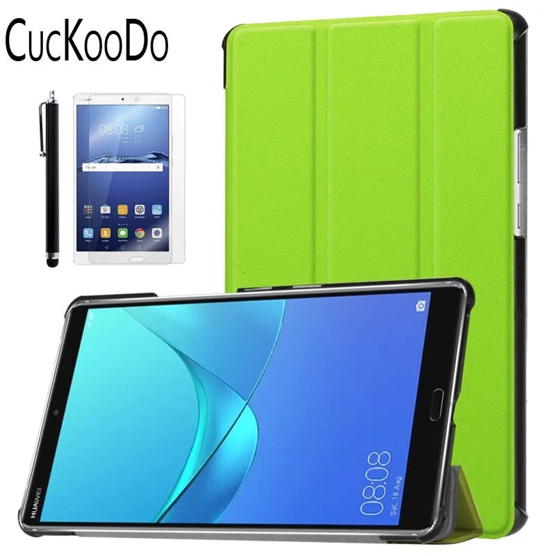 Ультратонкий портативный складной чехол+ Защитная пленка+ стилус для huawei MediaPad M5 8,4 дюймов планшет
