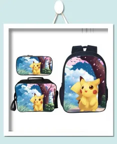 Mochila Pikachu Sac A Dos Pokemon Super Mario аниме-рюкзак для путешествий, школьные сумки для девочек-подростков, мультяшная книжная сумка