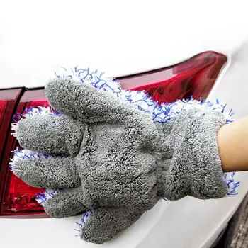 

Auto Wash Cloth Ultra Super Absorbancy Car Plush Glove Microfiber Cleaning Towel Automobile Car Washing Cleaning Glove