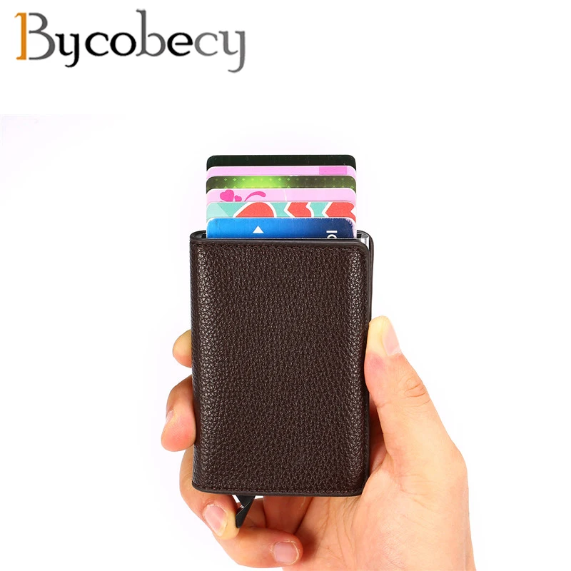Bycobecy RFID женский кошелек мягкий кожаный чехол для карт Защита информации