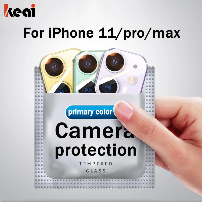 

Metal Edge Camera Protection Glass Cover For iPhone 11 Pro Max Camera Screen Protector For iPhone 11 Pro Max Lens Tempered Glass