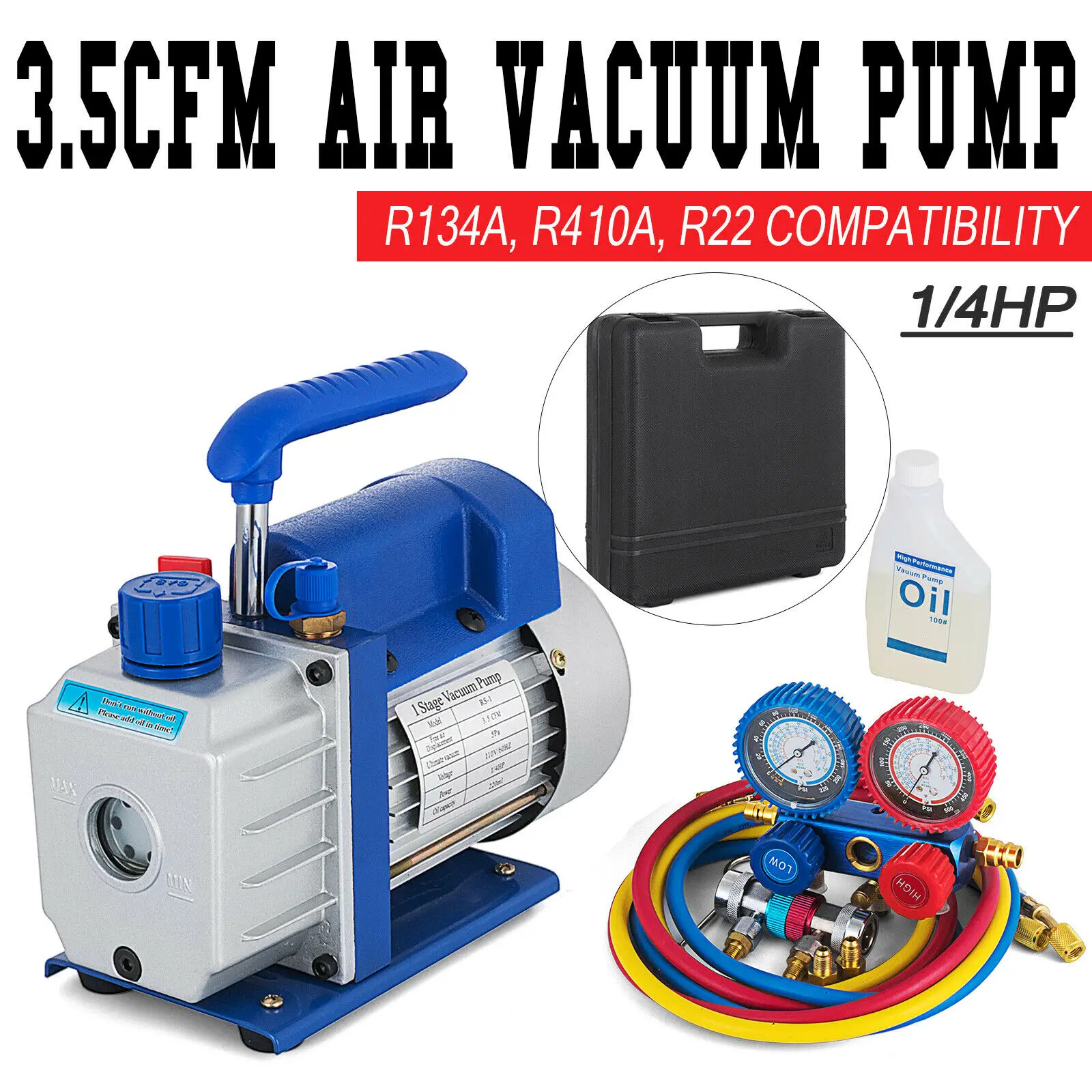 35CFMAirVacuumPumpKitsHVACRefrigerationHouseholdAirCondition