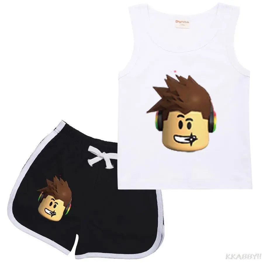 vest T shirt + shorts set|Clothing Sets 