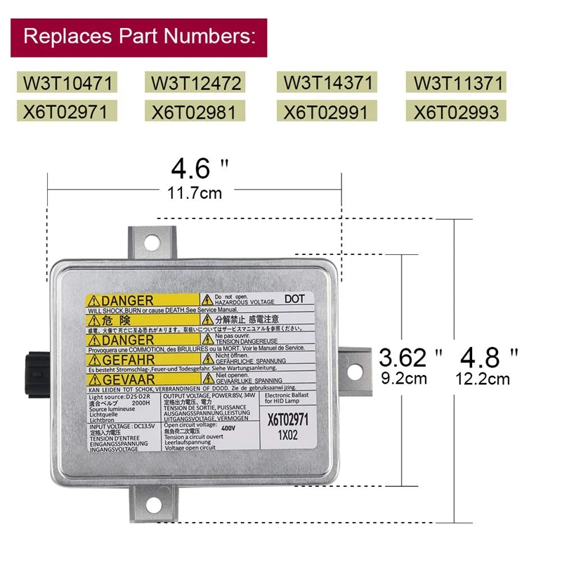 W3T10471 X6T02991 33119-S0K-A10 ксенон HID фара балласт для Acura TL TSX Honda S2000 Accord Mazda 3 5 Mitsubishi Grandis