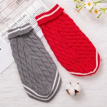 

2Pcs/set Pet Dog Sweaters Winter Pet Clothes for Small Dogs Warm Sweater Coat Outfit for Cats Clothes Dog T Shirt Jacket