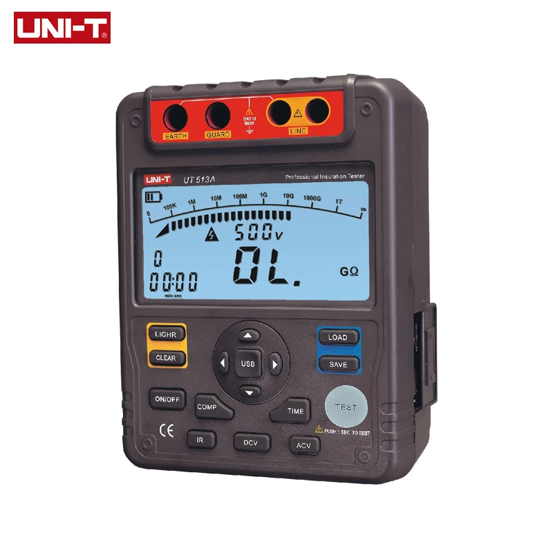 UNIT UT513A Insulation Resistance Tester AC/DC  5000V 1000G 