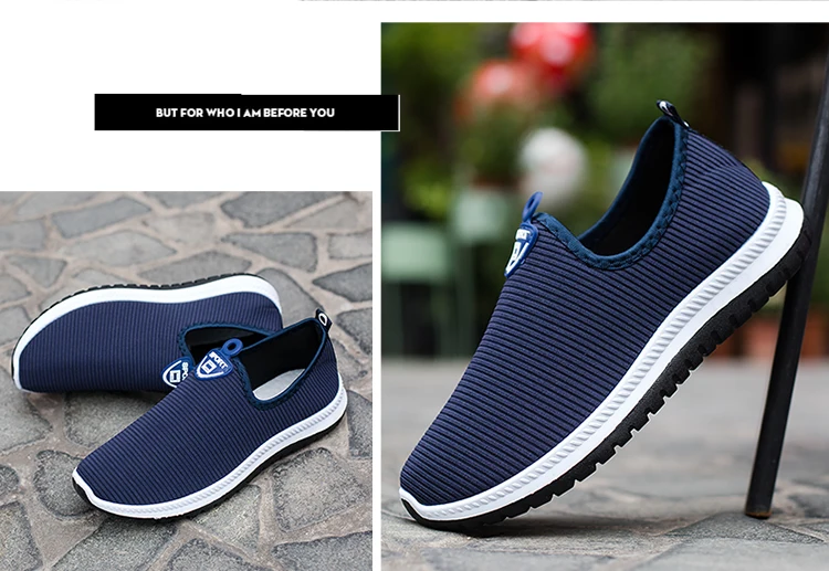 Mesh Running Shoes One Foot Men's Old Beijing Sneakers Breathable Casual Non-slip Sport Shoes Men Single Shoe Walking Low-top