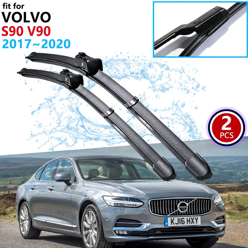 Стеклоочистители для VOLVO S90 V90 2017 ~ 2020 S 90 в T4 T5 T6 T8 D3 D4 D5 AWD автомобильные аксессуары