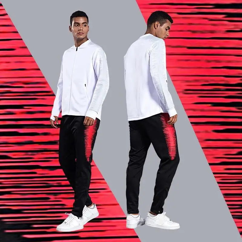 

Soccer Suit Set Men's Long Sleeve Football Clothing Customizable Students Sports Football Coat Autumn And Winter Game Training S